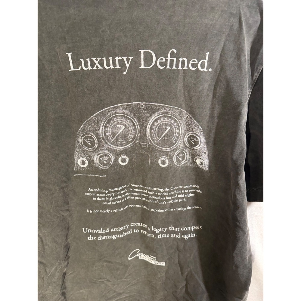 Abercrombie & Fitch Corvette Stingray Heavyweight Graphic Tee Gray Large Tall LT